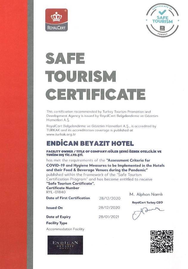 איסטמבול Endican Beyazit Hotel מראה חיצוני תמונה